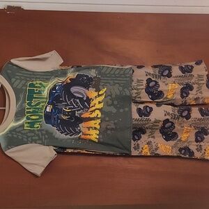 Boys Monster Truck Pajamas Size 8